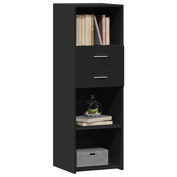 Schwarzes Highboard 40x42,5x124 cm