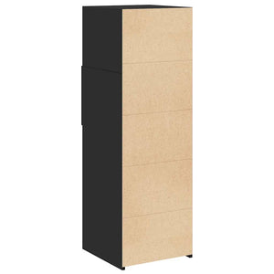 Schwarzes Highboard 40x42,5x124 cm
