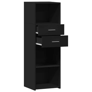 Schwarzes Highboard 40x42,5x124 cm