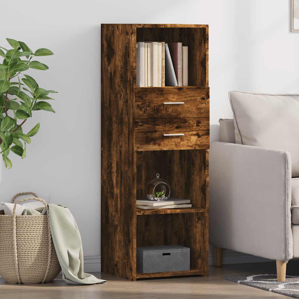 Highboard Räuchereiche 40x42,5x124 cm