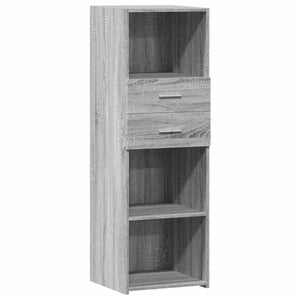 Graues Highboard Sonoma, 40x124 cm
