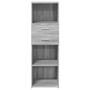 Graues Highboard Sonoma, 40x124 cm