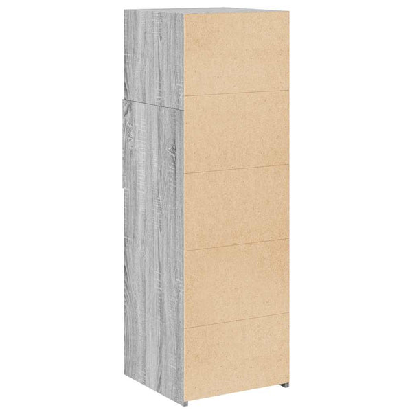 Graues Highboard Sonoma, 40x124 cm