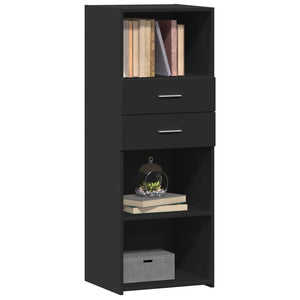 Schwarzes Highboard 45x42,5x124 cm