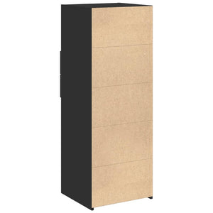 Schwarzes Highboard 45x42,5x124 cm