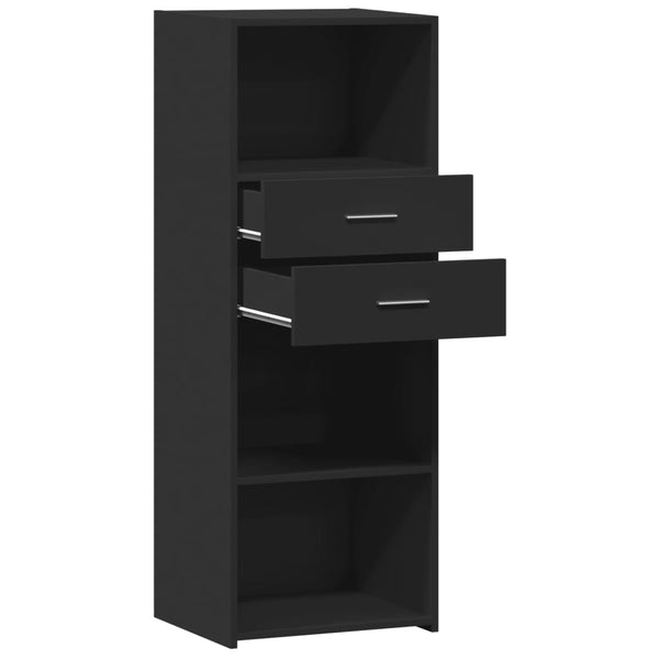 Schwarzes Highboard 45x42,5x124 cm
