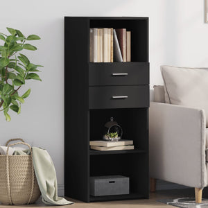 Schwarzes Highboard 45x42,5x124 cm
