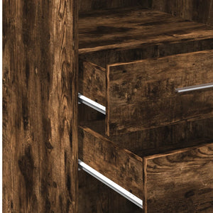 Highboard Räuchereiche 45x42,5x124 cm