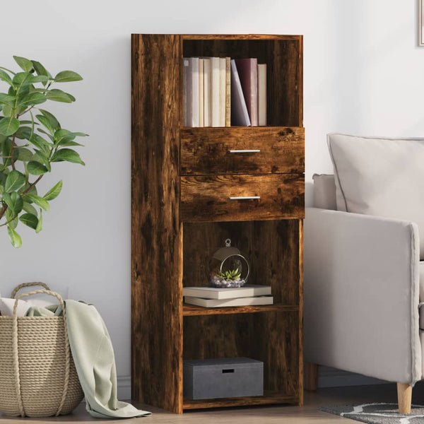 Highboard Räuchereiche 45x42,5x124 cm