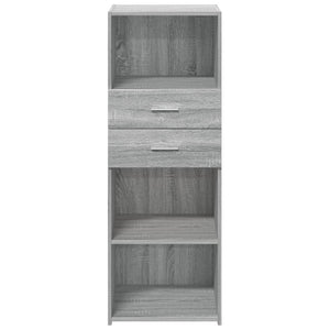Graues Highboard Sonoma, 45x42,5x124 cm