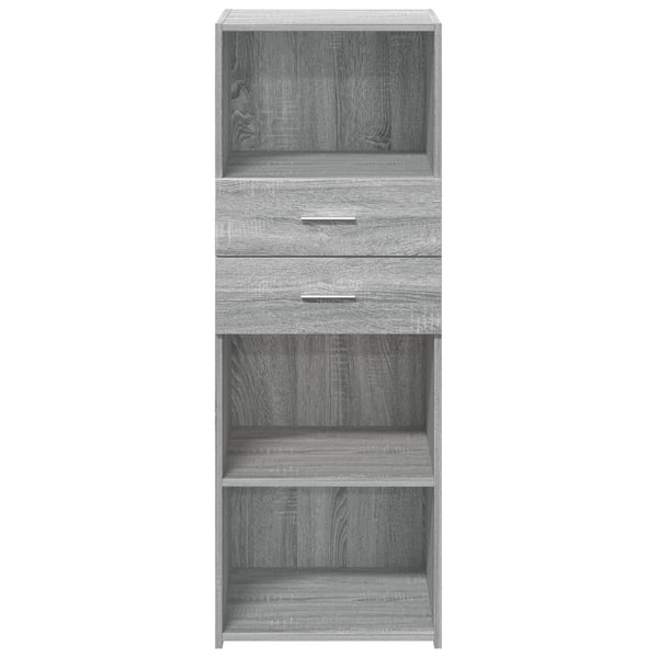 Graues Highboard Sonoma, 45x42,5x124 cm
