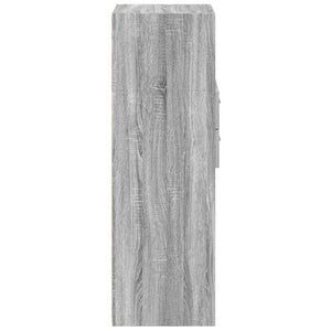 Graues Highboard Sonoma, 45x42,5x124 cm