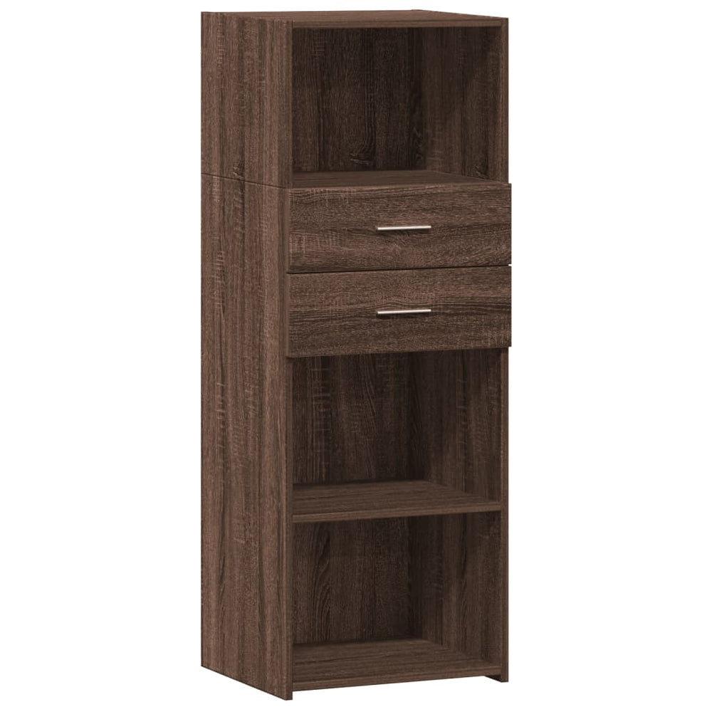 Highboard Braun Eichen-Optik 124 cm