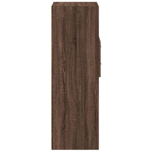 Highboard Braun Eichen-Optik 124 cm