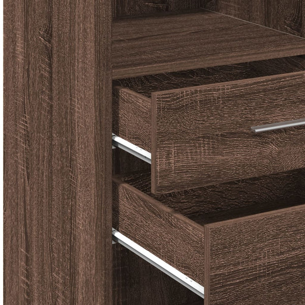 Highboard Braun Eichen-Optik 124 cm
