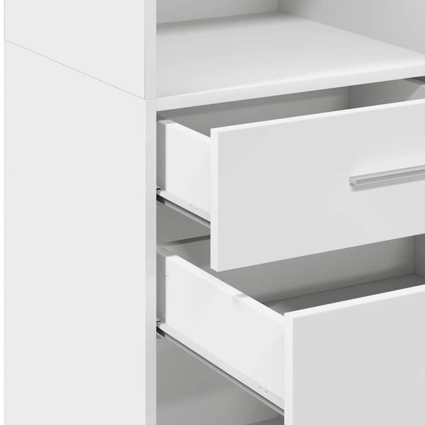 Weißes Highboard 50x42,5x124 cm