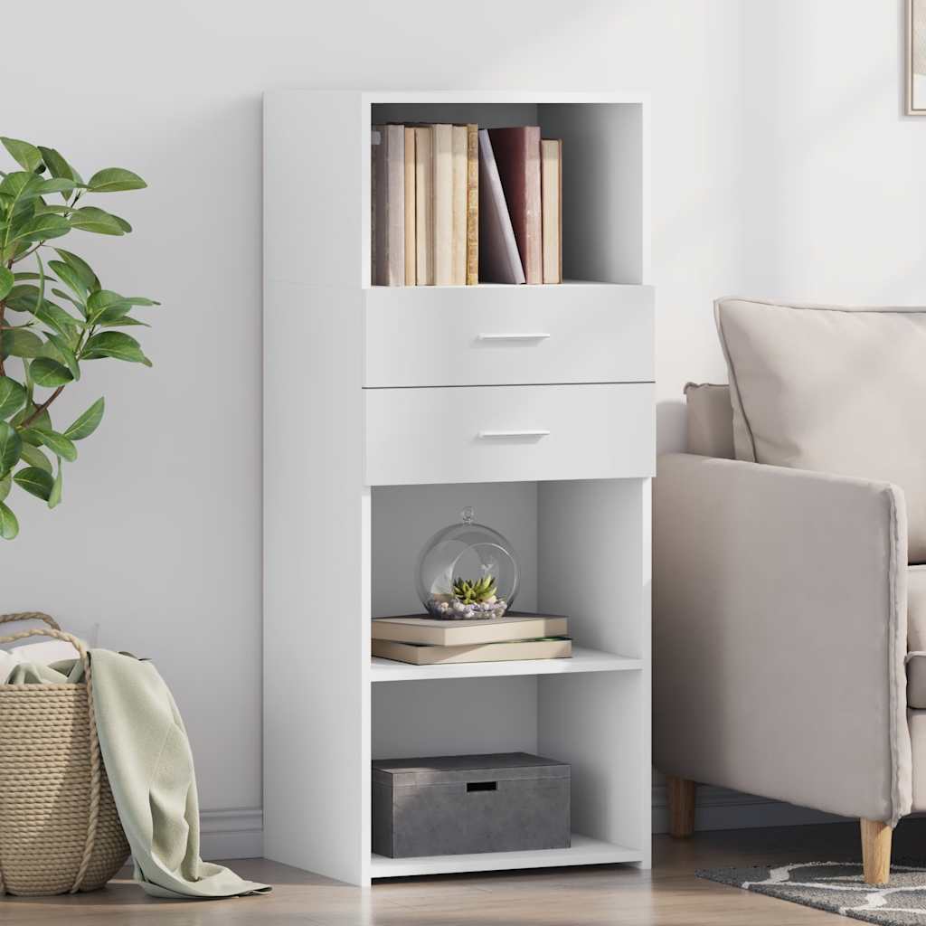 Weißes Highboard 50x42,5x124 cm