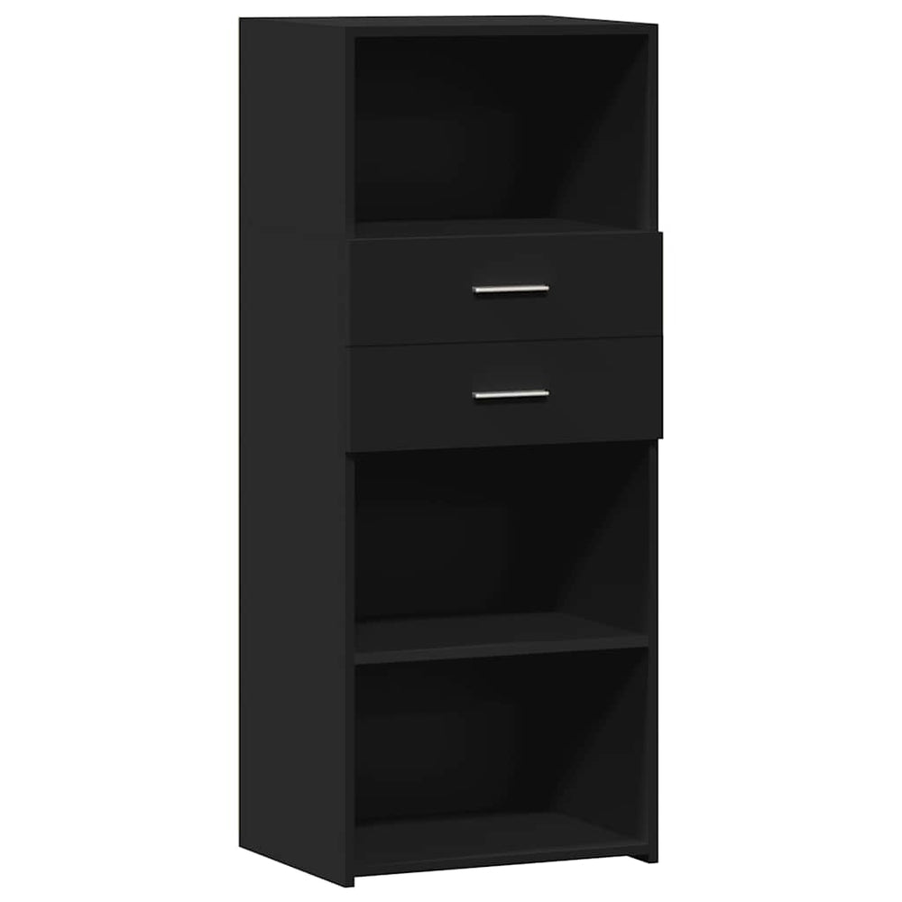 Schwarzes Highboard 50x42,5x124cm