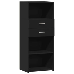 Schwarzes Highboard 50x42,5x124cm
