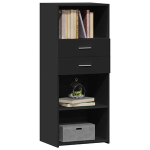 Schwarzes Highboard 50x42,5x124cm