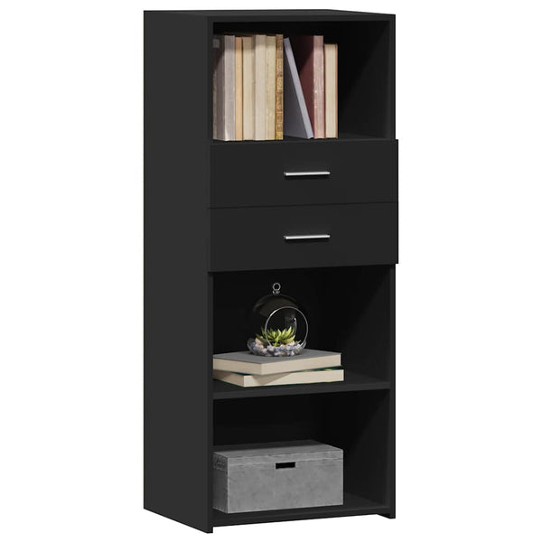 Schwarzes Highboard 50x42,5x124cm