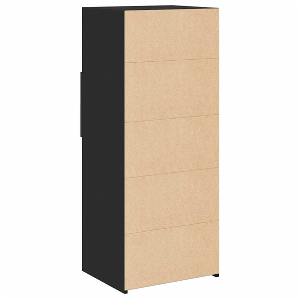 Schwarzes Highboard 50x42,5x124cm