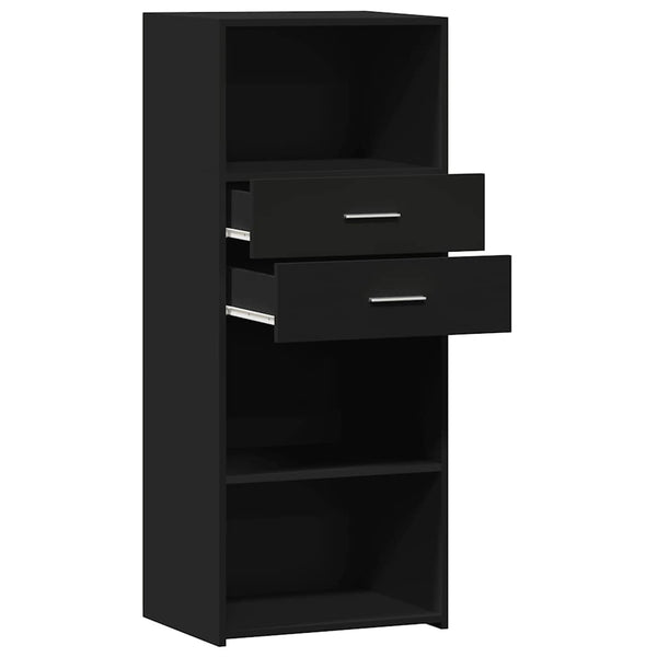 Schwarzes Highboard 50x42,5x124cm