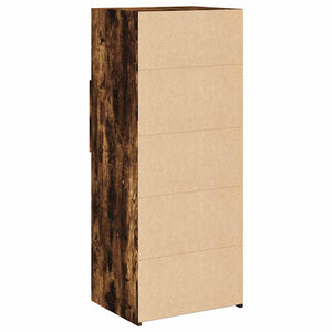 Highboard Räuchereiche 50x42,5x124 cm