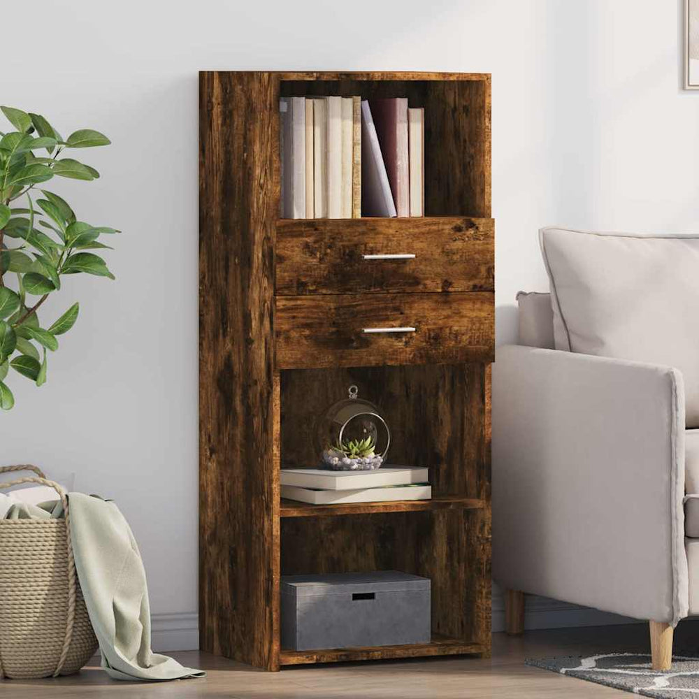 Highboard Räuchereiche 50x42,5x124 cm