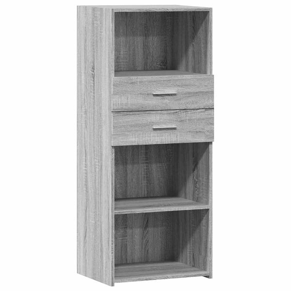 Highboard Grau Sonoma 50x124 cm