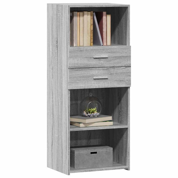 Highboard Grau Sonoma 50x124 cm