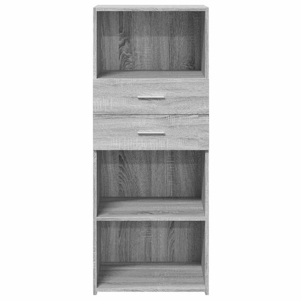 Highboard Grau Sonoma 50x124 cm