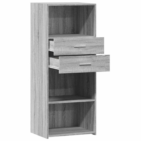 Highboard Grau Sonoma 50x124 cm