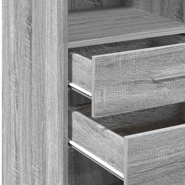 Highboard Grau Sonoma 50x124 cm