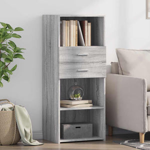 Highboard Grau Sonoma 50x124 cm