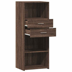 Highboard Braun Eichenoptik 50x42,5x124 cm