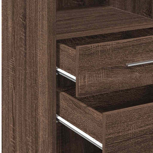 Highboard Braun Eichenoptik 50x42,5x124 cm