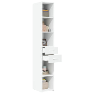 Highboard Weiß 30x42,5x185 cm