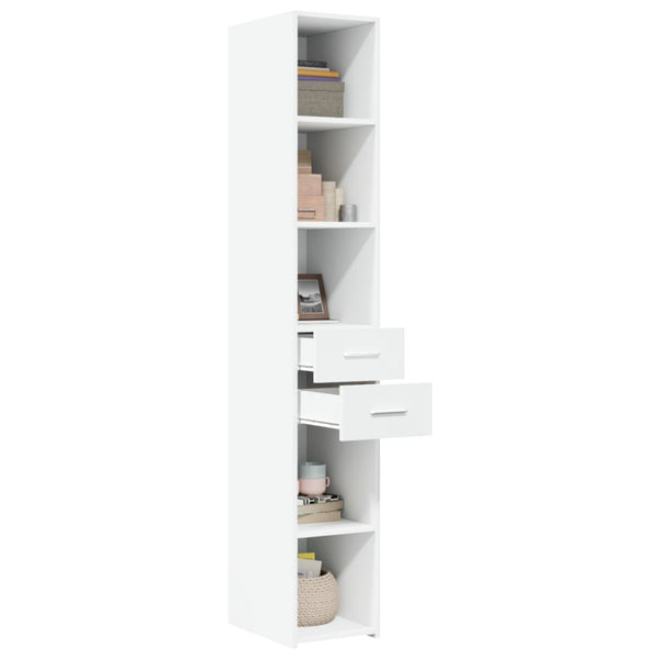 Highboard Weiß 30x42,5x185 cm