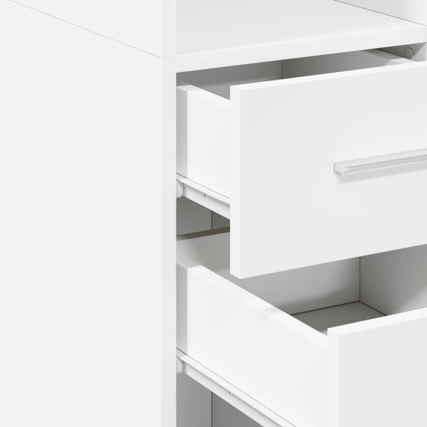 Highboard Weiß 30x42,5x185 cm