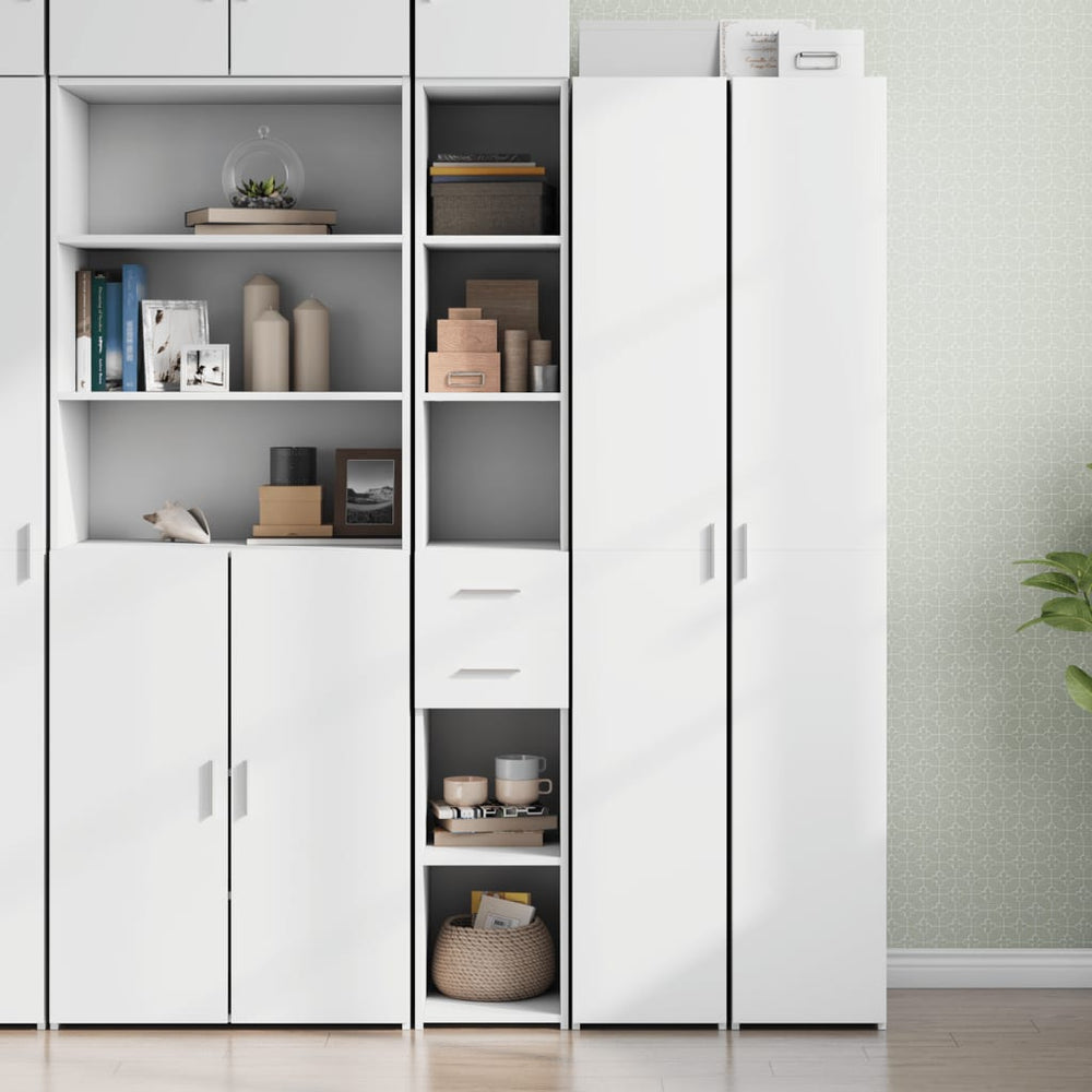 Highboard Weiß 30x42,5x185 cm