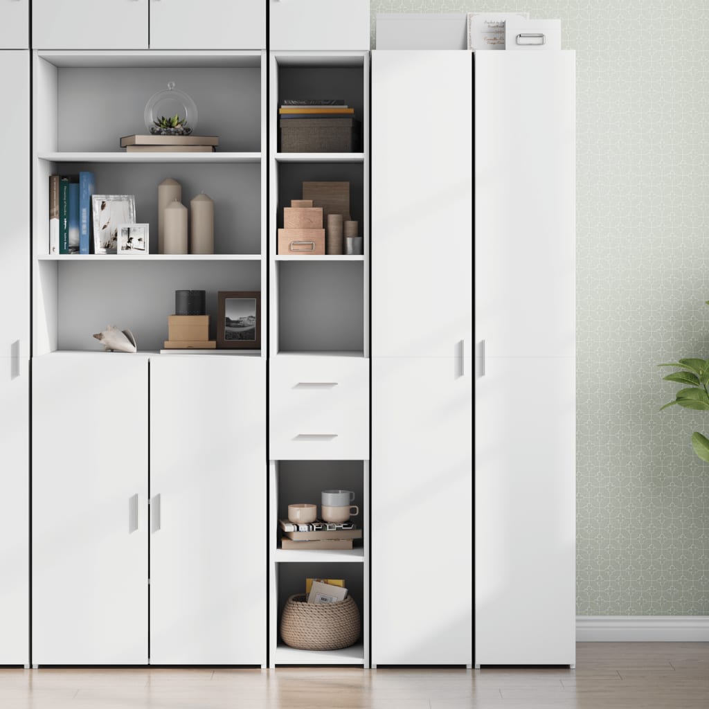 Highboard Weiß 30x42,5x185 cm