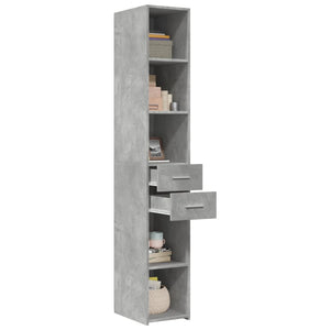 Highboard Betongrau 30x42,5x185 cm