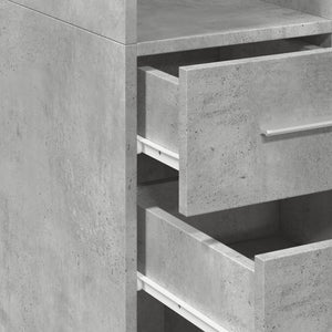 Highboard Betongrau 30x42,5x185 cm