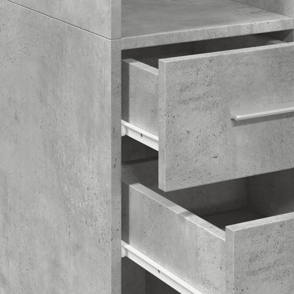 Highboard Betongrau 30x42,5x185 cm