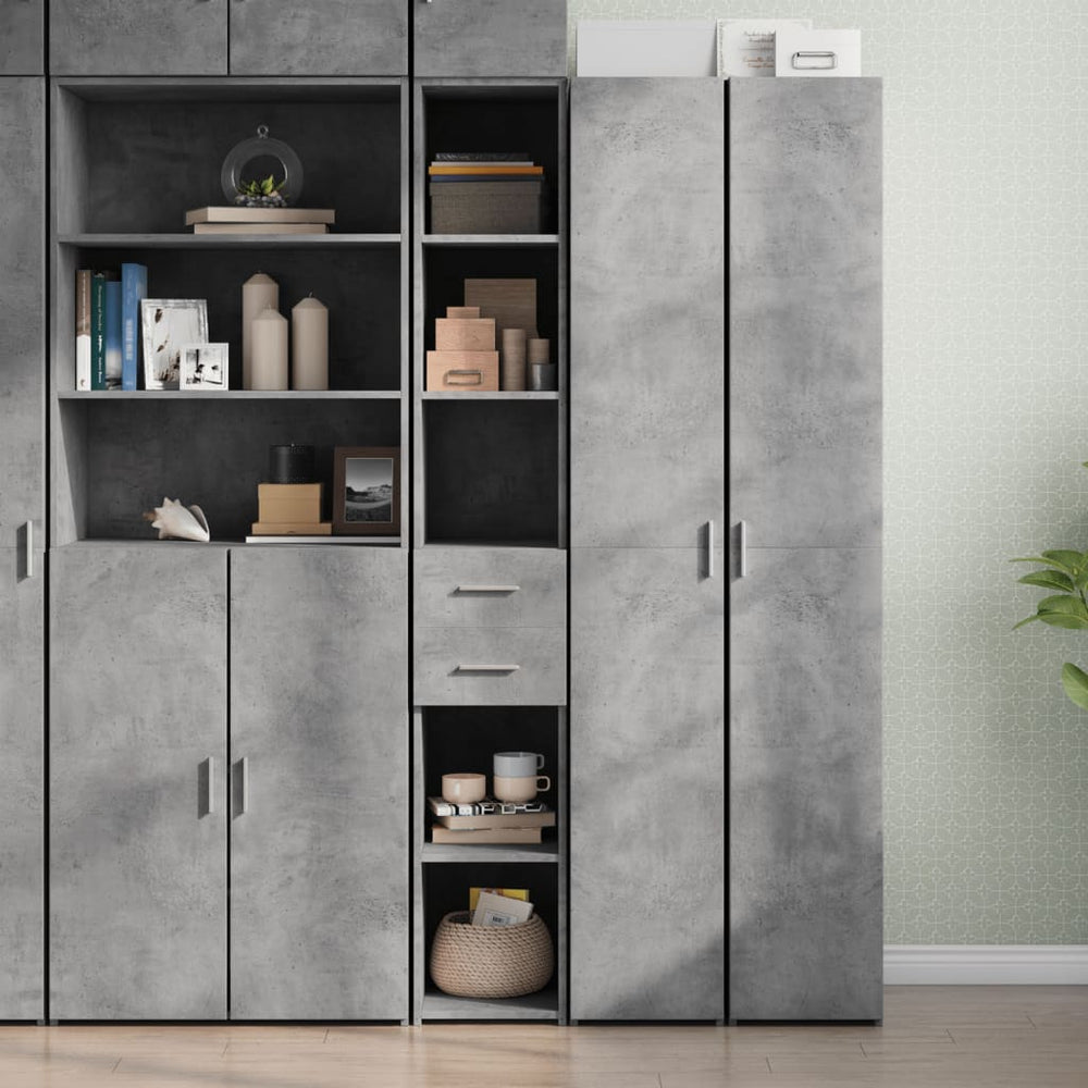 Highboard Betongrau 30x42,5x185 cm