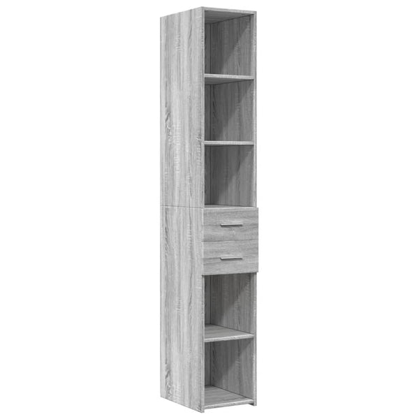 Highboard Grau Sonoma 30x42,5x185 cm