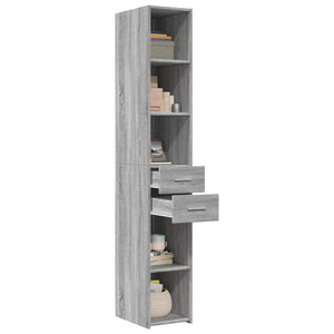 Highboard Grau Sonoma 30x42,5x185 cm