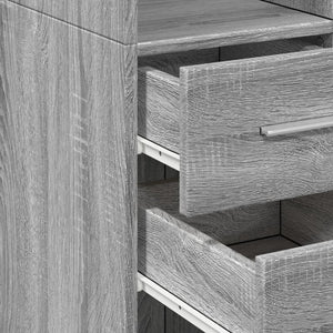 Highboard Grau Sonoma 30x42,5x185 cm