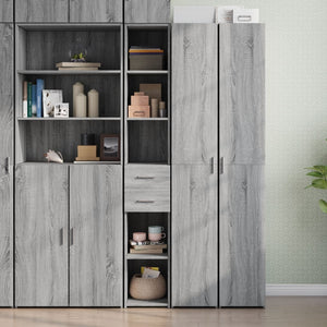Highboard Grau Sonoma 30x42,5x185 cm